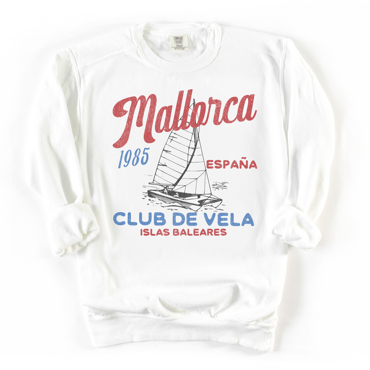 Mallorca Club de Vela Lightweight Cotton Crewneck Sweatshirt