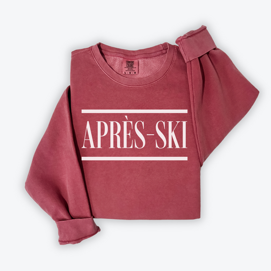 Après-Ski Lightweight Crewneck Cotton Sweatshirt