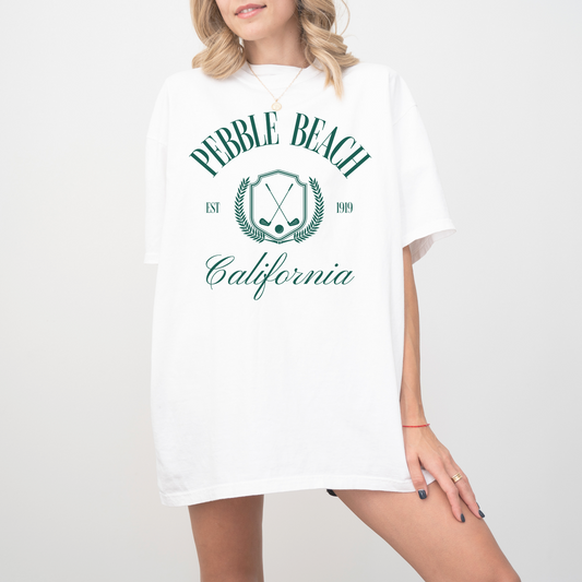 Pebble Beach, California Short Sleeve T-Shirt