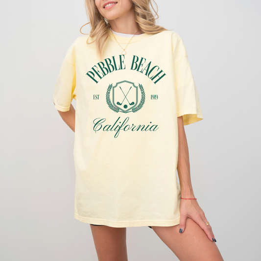 Pebble Beach, California Short Sleeve T-Shirt