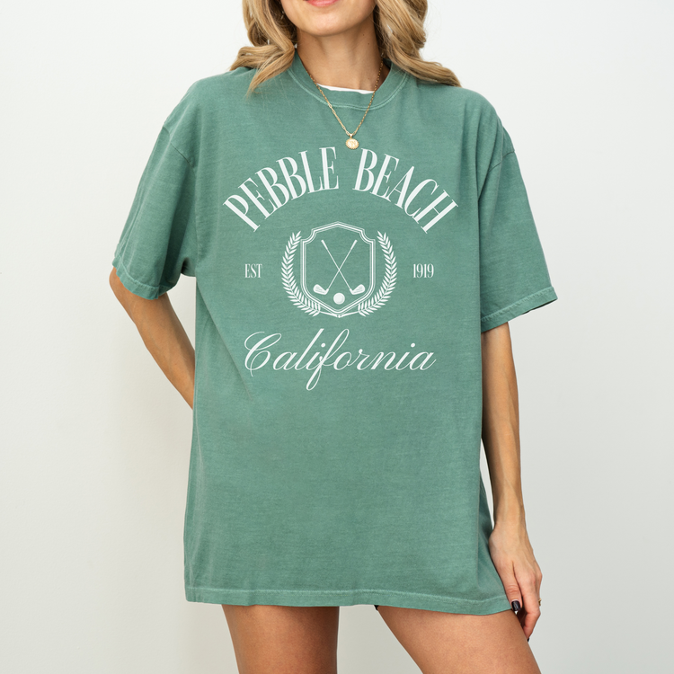 Pebble Beach, California Short Sleeve T-Shirt