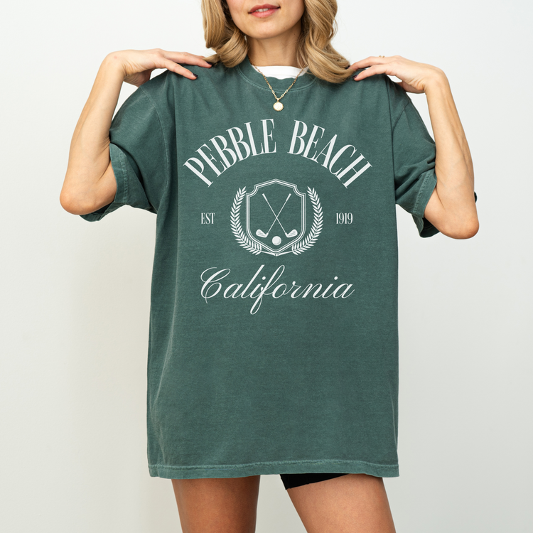 Pebble Beach, California Short Sleeve T-Shirt