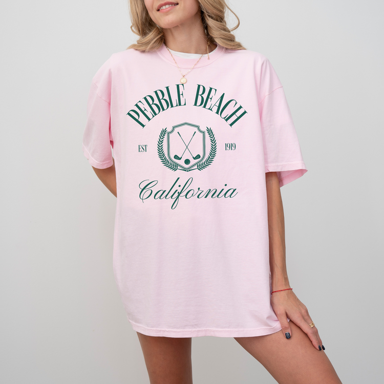 Pebble Beach, California Short Sleeve T-Shirt