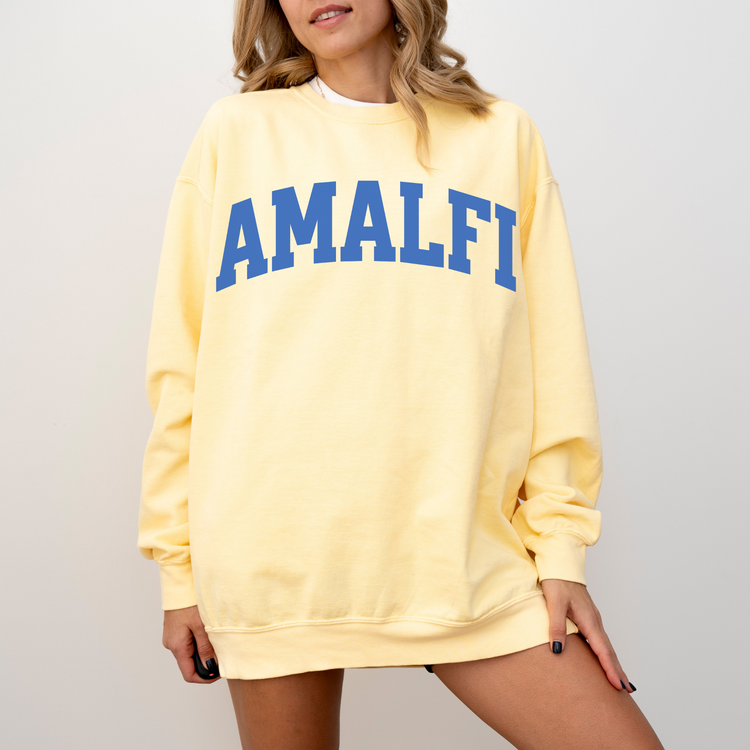 Amalfi Lightweight Cotton Crewneck Sweatshirt