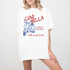 Comfort Colors short sleeve t-shirt with "Ciao Bella" and a Vespa graphic, featuring "Roma, Italia" in a vintage Italian style, perfect for casual wear and travel-inspired looks.