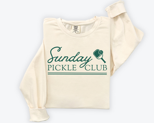 Sunday Pickle Club Lightweight Cotton Crewneck Sweatshirt