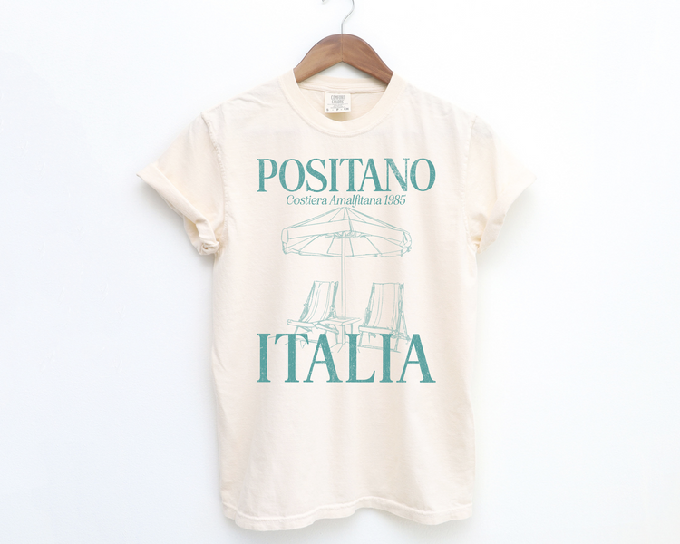 Positano, Amalfi Beach Short Sleeve T-Shirt