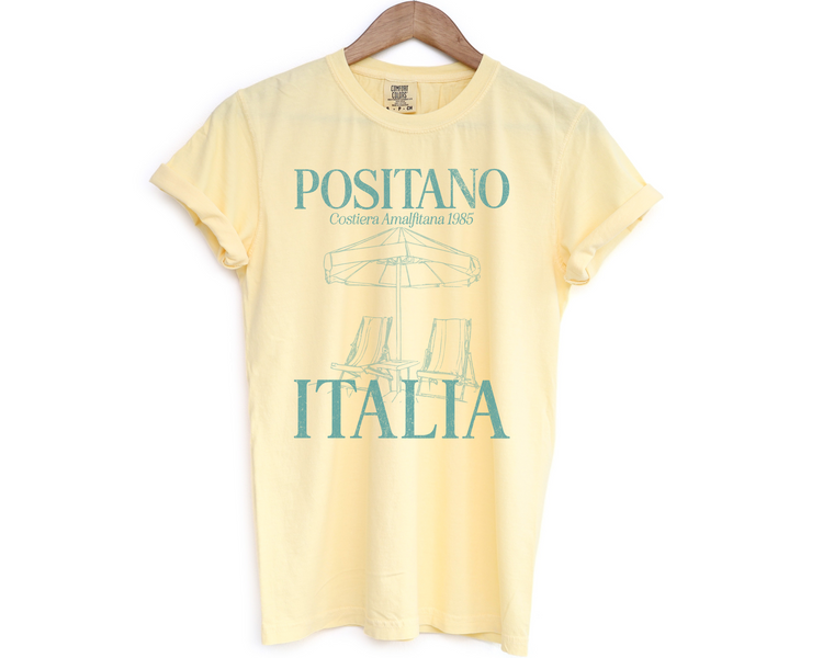 Positano, Amalfi Beach Short Sleeve T-Shirt