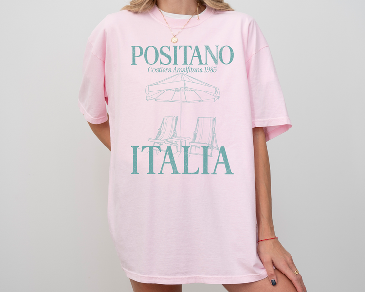 Positano, Amalfi Beach Short Sleeve T-Shirt