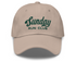 Sunday Run Club, Green Embroidered Hat, Tan