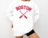 Boston Comfort Colors Crewneck Sweatshirt | Vintage Style Rowing Pullover | Faded, Grunge Look | Gift for Her, Him, Rower | Sporty, Athletic